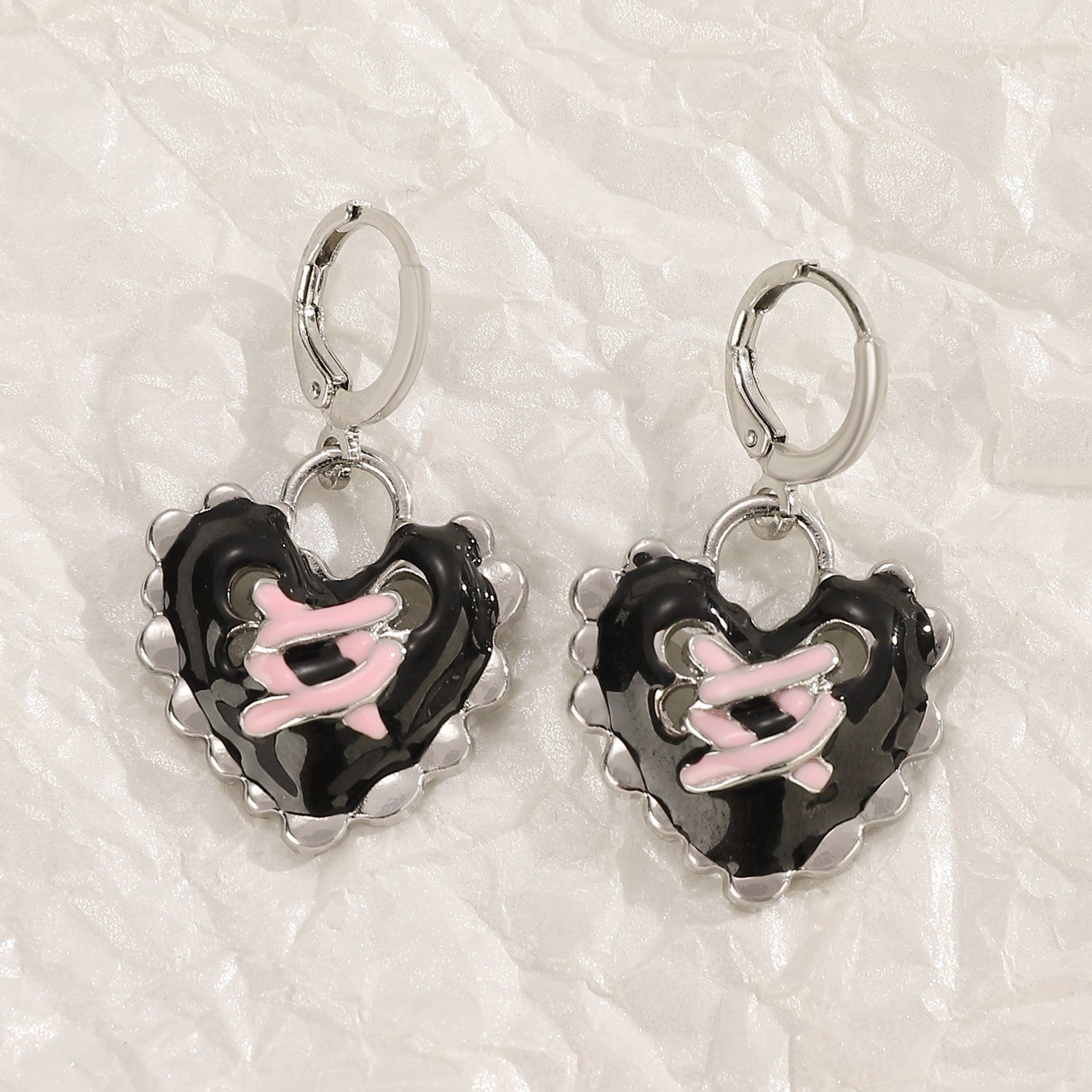 Wholesale Hip Hop Cross Mercury Earrings
